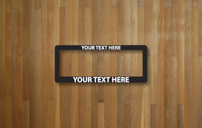 Custom Number Plate Surrounds