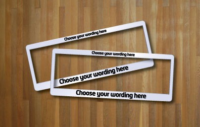 Custom Number Plate Surrounds